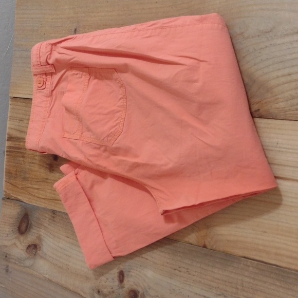 Chico's Vintage Orange Cotton High Waisted Pants Size 2 or US Size L -12 - Picture 13 of 15